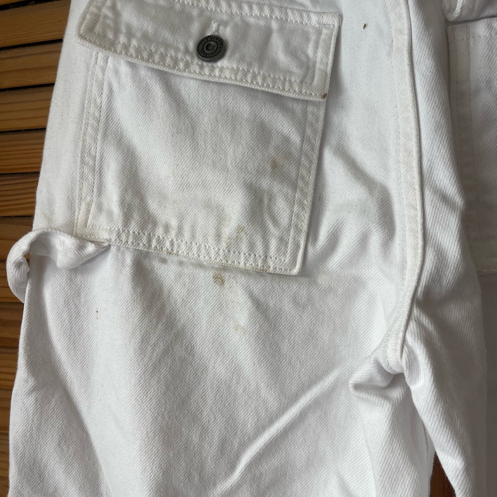 Women’s White Cargo Pants - Picture 5 of 6